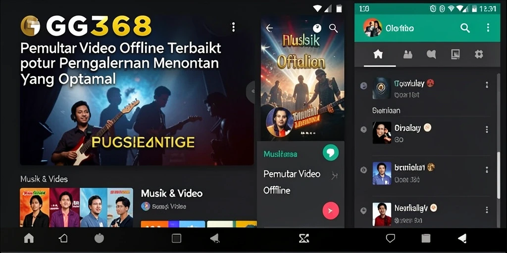 Tampilan antarmuka mudah digunakan untuk Pemutar Video Offline.