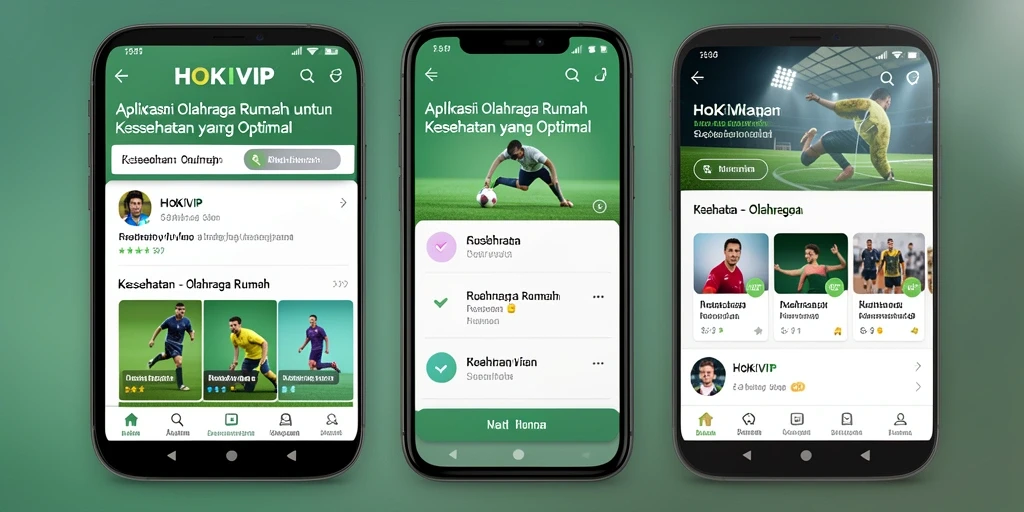 Antarmuka HOKIVIP yang intuitif dengan berbagai pilihan latihan.
