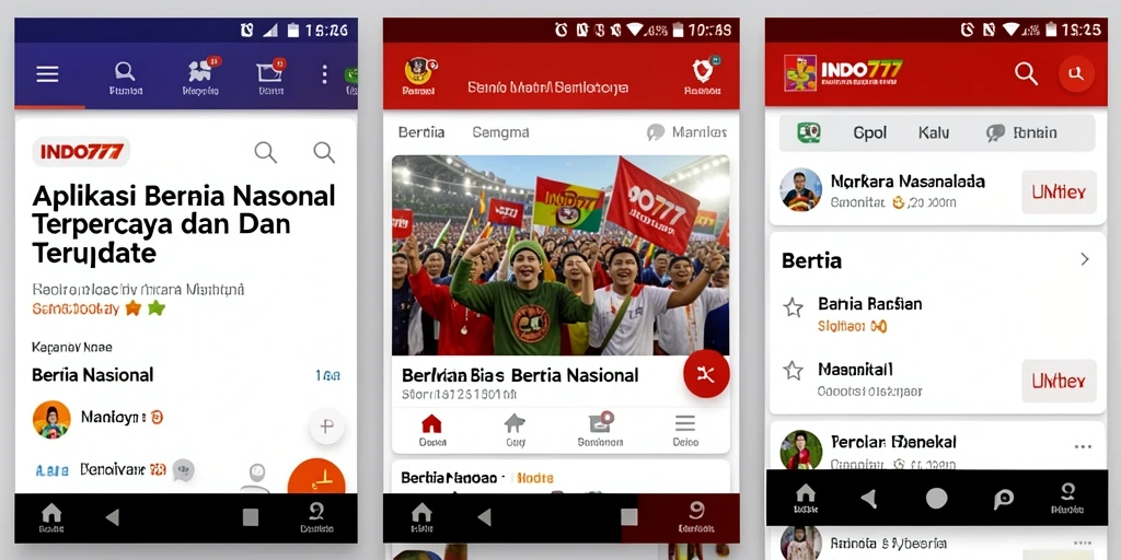 Tampilan antarmuka yang bersih dan informatif dari aplikasi INDO777.