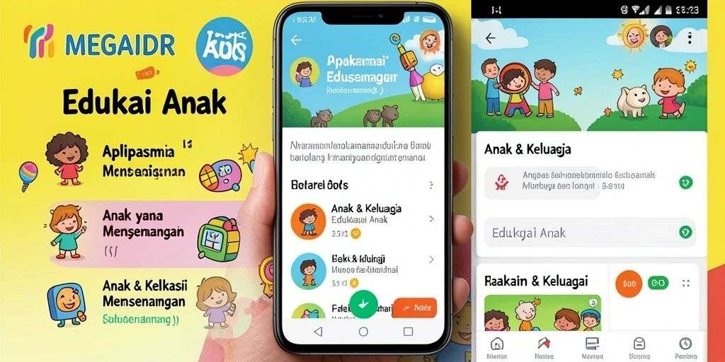 Antarmuka MEGAIDR yang interaktif dan menyenangkan untuk anak-anak.