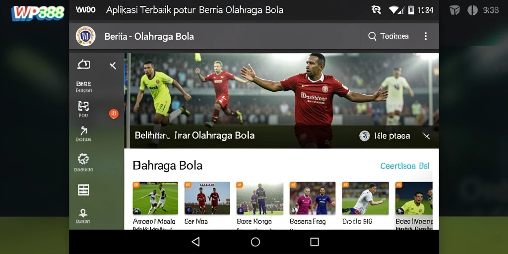 Tampilan antarmuka WP888 yang modern dan informatif.