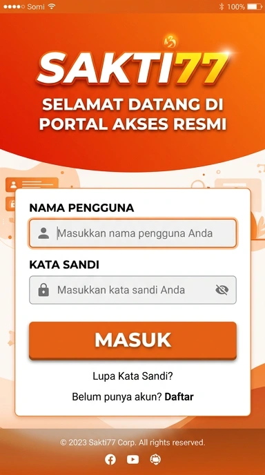 Cara Masuk Akun Sakti77 Dengan Mudah